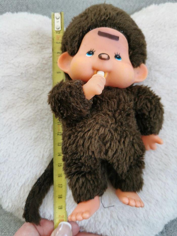 Peluche vintage Monchhichi kiki Sekiguchi ajena marron - photo numéro 5