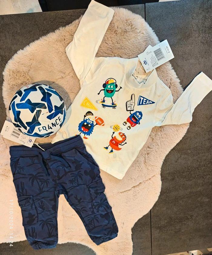 🚨Offre 🚨Ensemble Chicco garçon pull a cou roulé /pantalon cargo coton 18 mois|menino |bambino|🚨 - photo numéro 2