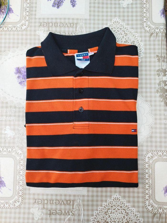 Polo tommy Hilfiger orange noir