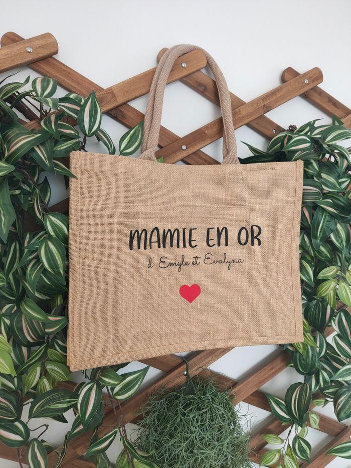 Sac en toile de jute Mamie - photo numéro 3