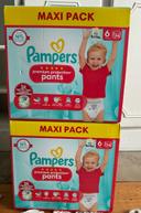 Lot de 2 paquets de couches Pampers taille 6