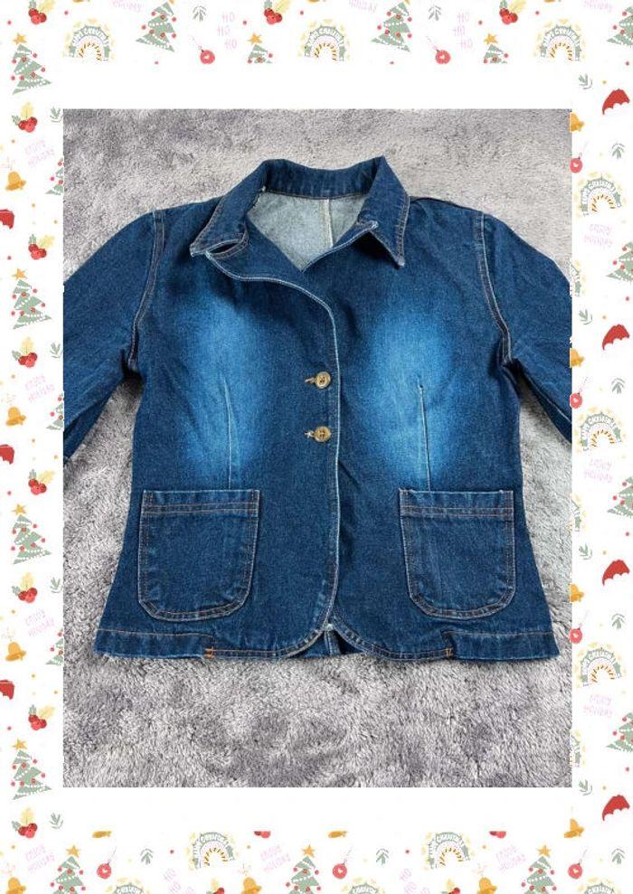 👕 Veste en Jeans vintage y2k Bleu Taille L 👕 - photo numéro 6