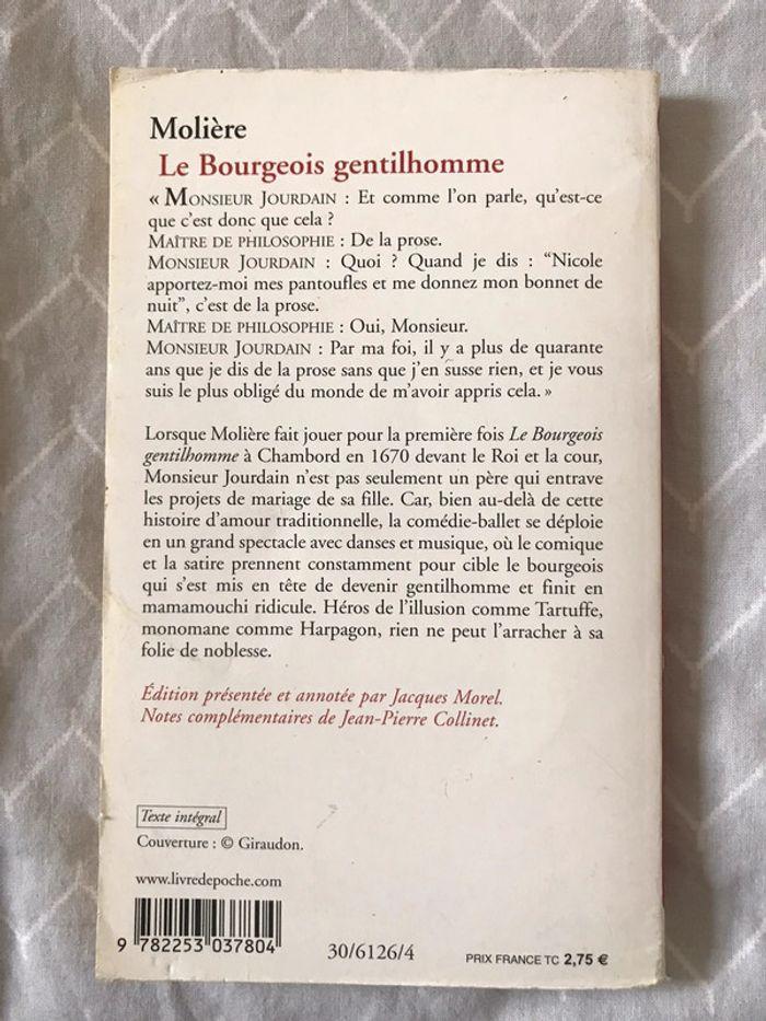 Livre le bourgeois gentilhomme - photo numéro 2