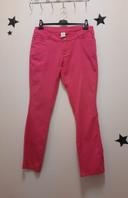 Octobre Rose : Pantalon droit rose bonbon, t. 42