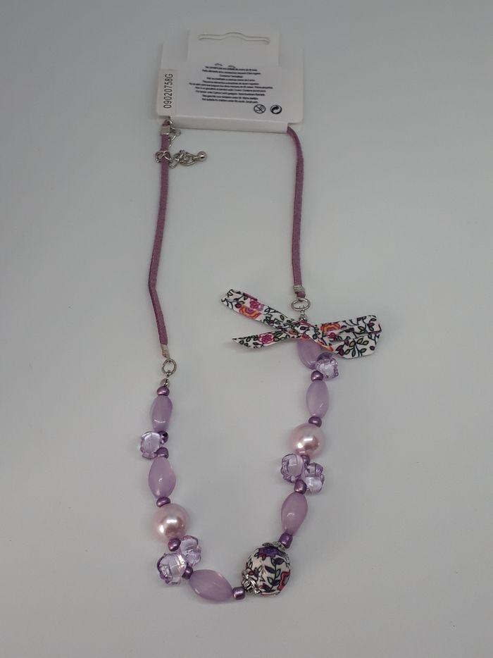 Collier fantaisie avec perles - photo numéro 2