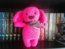 Peluche Chien rose