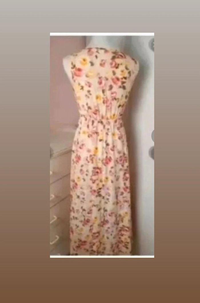 Robe longue fine a fleurs été et soirée fendue femme taille S, 36  💛 - photo numéro 7