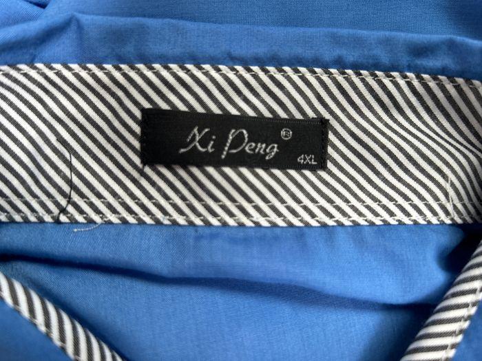 Chemise bleue Xi Peng - Taille 4XL - photo numéro 4