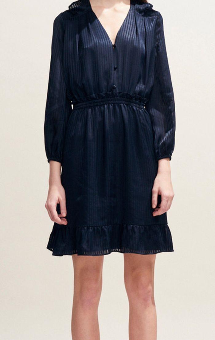 Robe Claudie Pierlot bleue marine - photo numéro 6