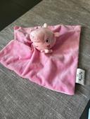 Doudou peppa pig fille rose Péppa NEUF