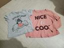 🌴 Lot de 2 tee-shirt fille taille 3 ans