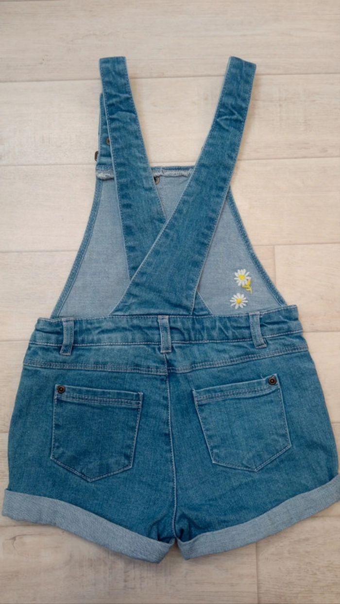 Salopette short en jean fille 6 ans - photo numéro 2