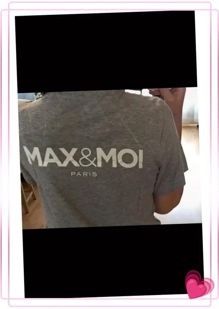 Tee shirt Max&moi gris neuf t.s - photo numéro 2