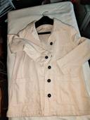 Veste camaïeu légère style jean t 38 beige