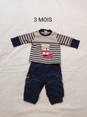 Ensemble neuf ourson garçon 3 mois