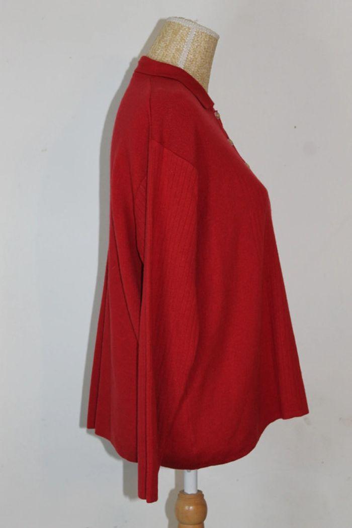 Pull hiver rouge - Manches longues - Fileuse d'arvor - 54 - photo numéro 8