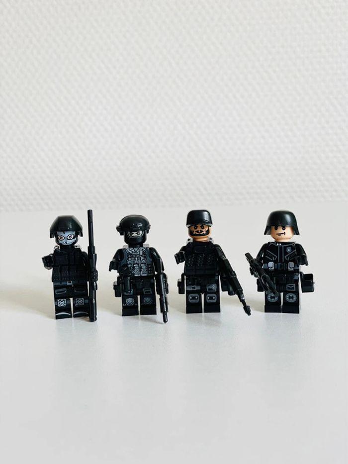 Lot de 4 figurines style Lego forces spéciales - photo numéro 3