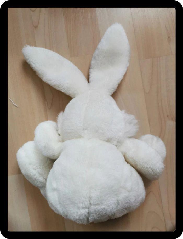 Peluche lapin blanc - photo numéro 2