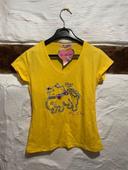 t shirt femme jaune