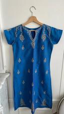 Robe bleue vintage