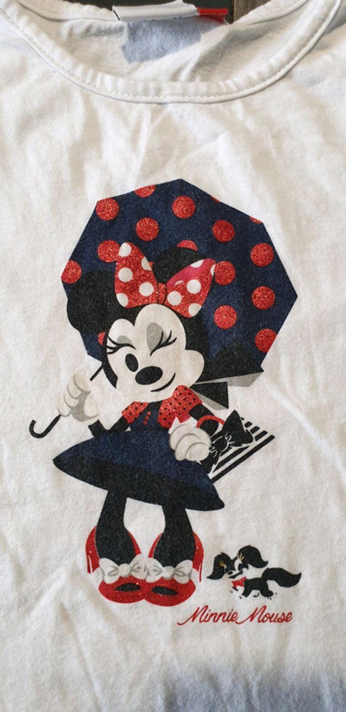 Tee-shirt manches longues minnie Disney 4/5 ans - photo numéro 2