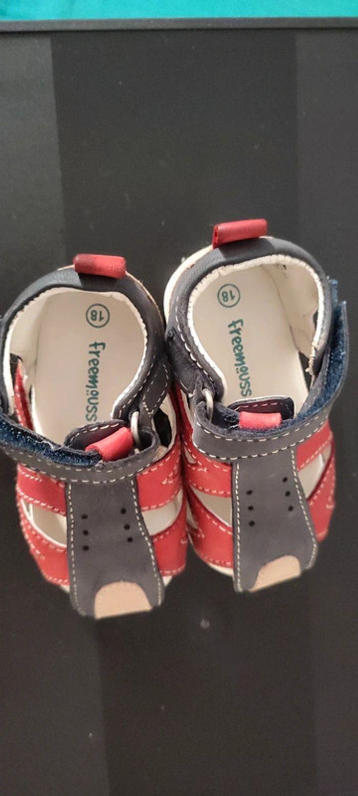 Chaussures ouvertes en cuir bébé 18 - photo numéro 2