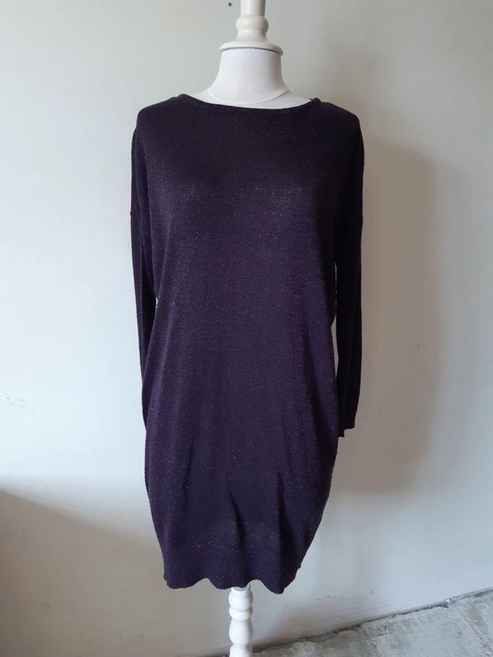 Robe pull violette irisée - photo numéro 1