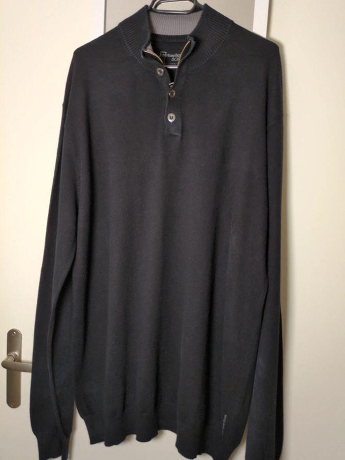 Pull fin noir cachemire homme Harris Wilson XXXL - photo numéro 8