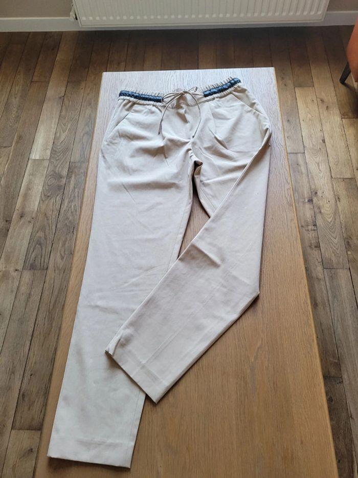 Pantalon beige Zara - photo numéro 2