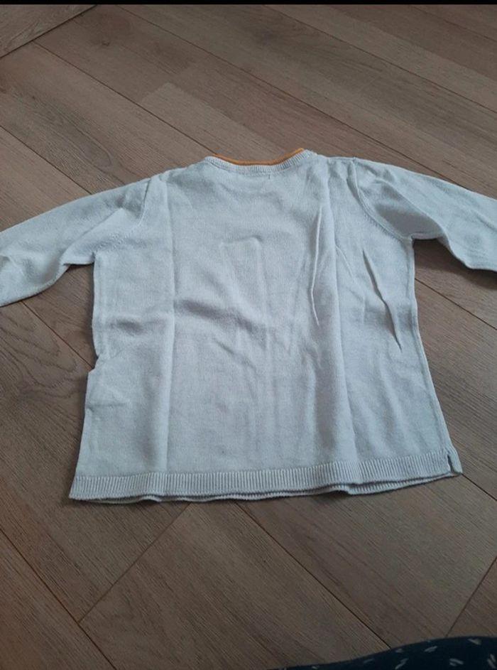 Pull Okaïdi blanc taille 8 ans / 128 cm - photo numéro 2