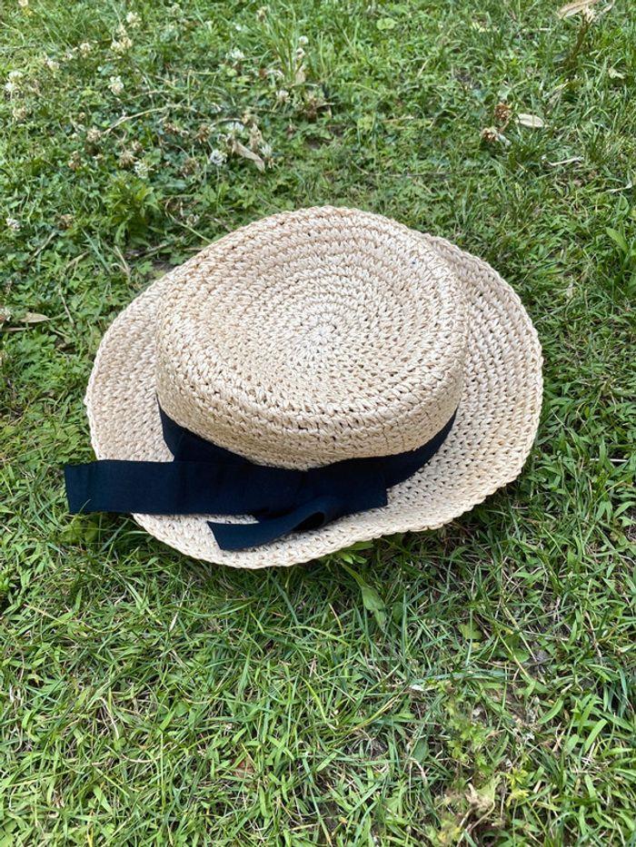 Chapeau de paille H&M s 54 - photo numéro 1