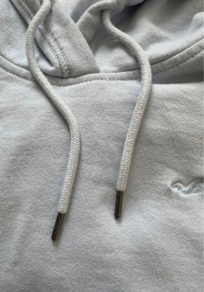 Pull Hollister à capuche bleu clair taille S/36 - photo numéro 3