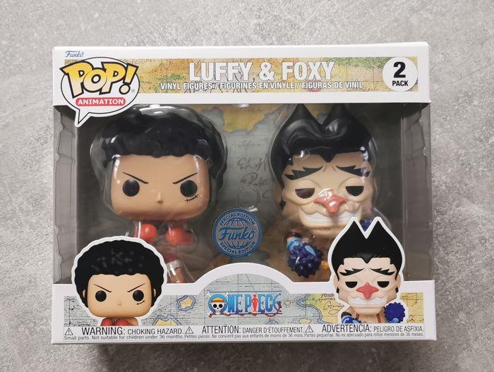 Funko Pop Animation One Piece Luffy and Foxy 2 pack - photo numéro 1