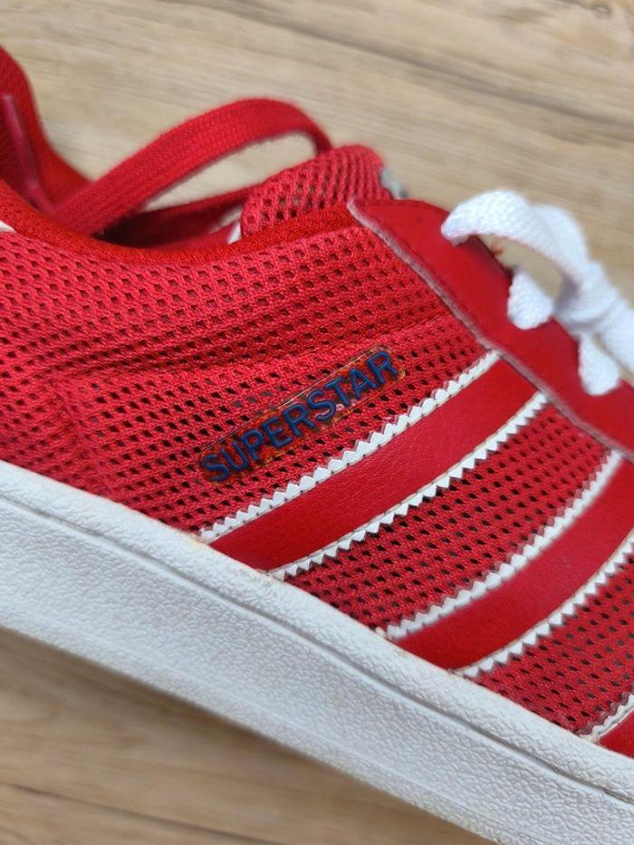 Baskets adidas superstar rouge pointure 44 - photo numéro 9