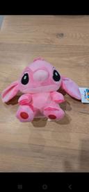 Peluche stitch rose angel 15 cm neuve