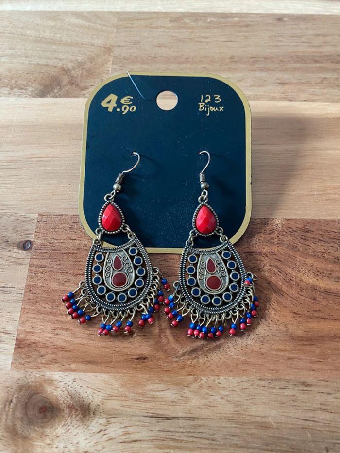 Boucles d’oreilles fantaisies bohème jamais portées 🌸 - photo numéro 1