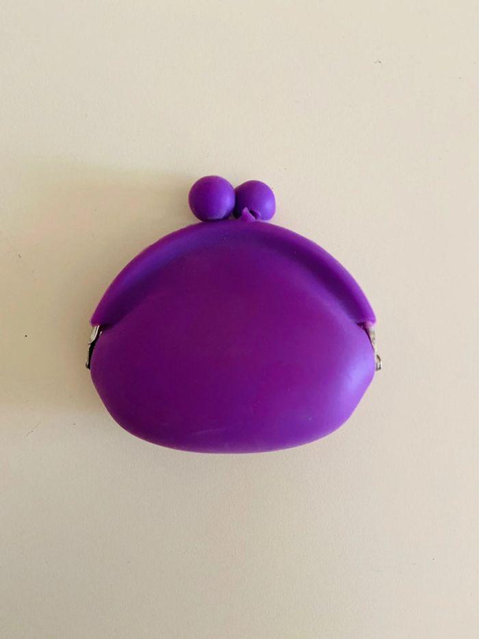 Porte Monnaie en Silicone Violet - photo numéro 3