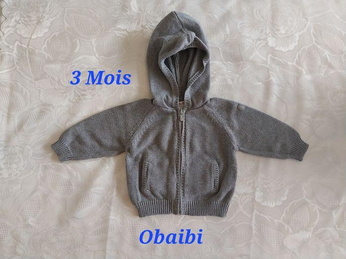 🌷Gilet à Capuche - Obaibi - 3 Mois🌷 - photo numéro 1