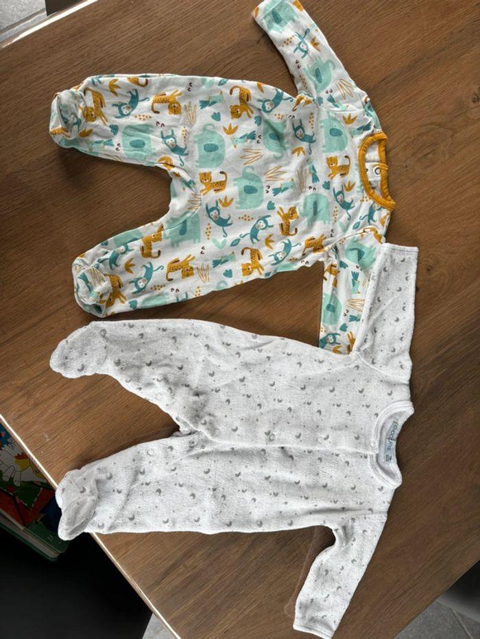 Lot de 2 pyjamas garçon 1 mois - photo numéro 1