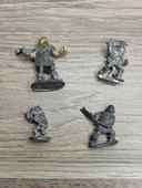 Lot de 4 figurines plomb AD&D planescape warhammer rpg