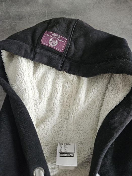 Gilet entièrement fourré polaire à capuche - femme - noir et blanc - S / 36 - Domyos (Decathlon) - photo numéro 6