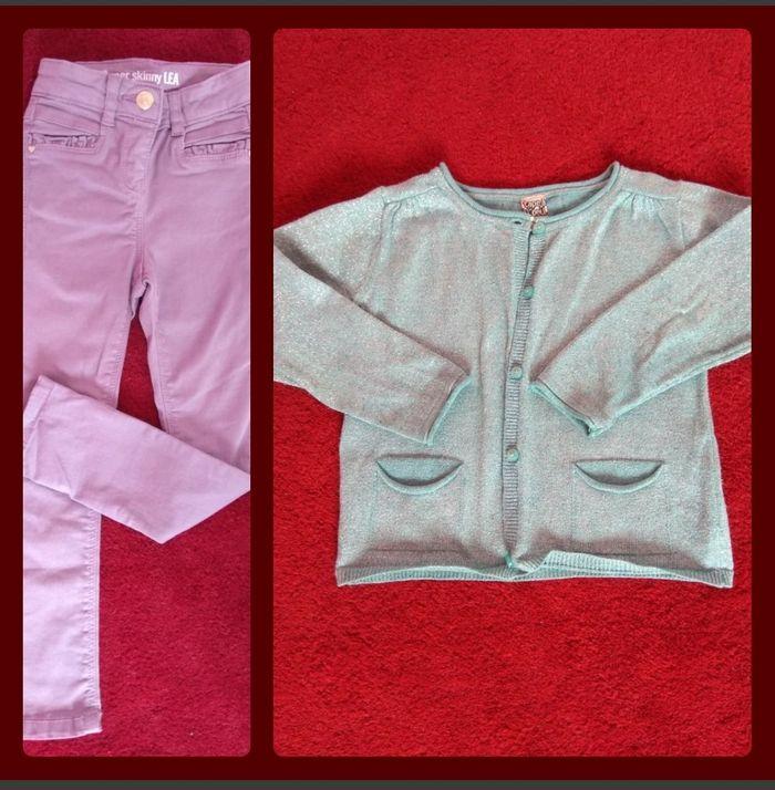 Lot fille 4 ans déguisement+ robe pantalon vestes t-shirt short - photo numéro 3