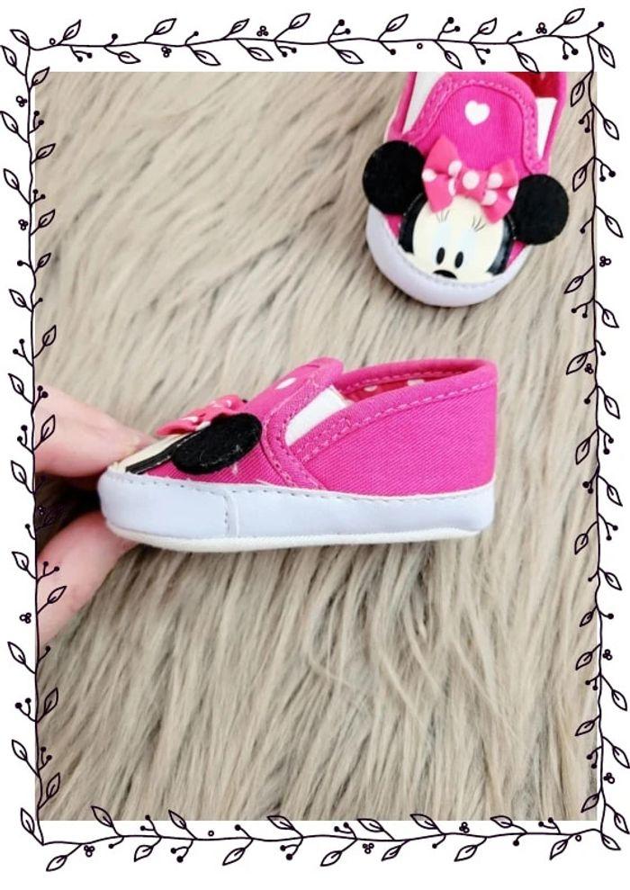 Jolies chaussures Minnie Disney pointure 16/17 (0/6 mois) - photo numéro 3