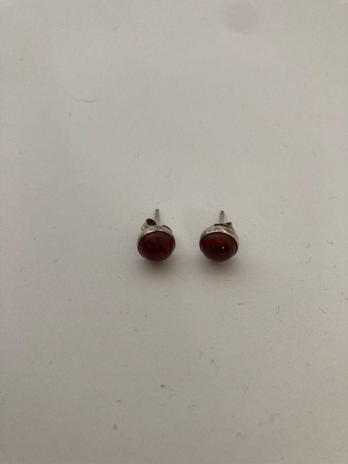 Lot de deux paires de boucle d’oreille rouge - photo numéro 2