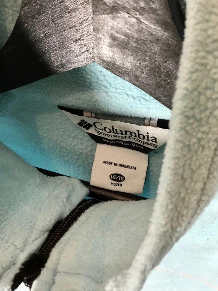 Veste polaire pour fille Columbia bleu turquoise taille 14/16 ans #057 - photo numéro 4