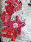 Pyjama  combinaison  gilet rose maillot nabaji