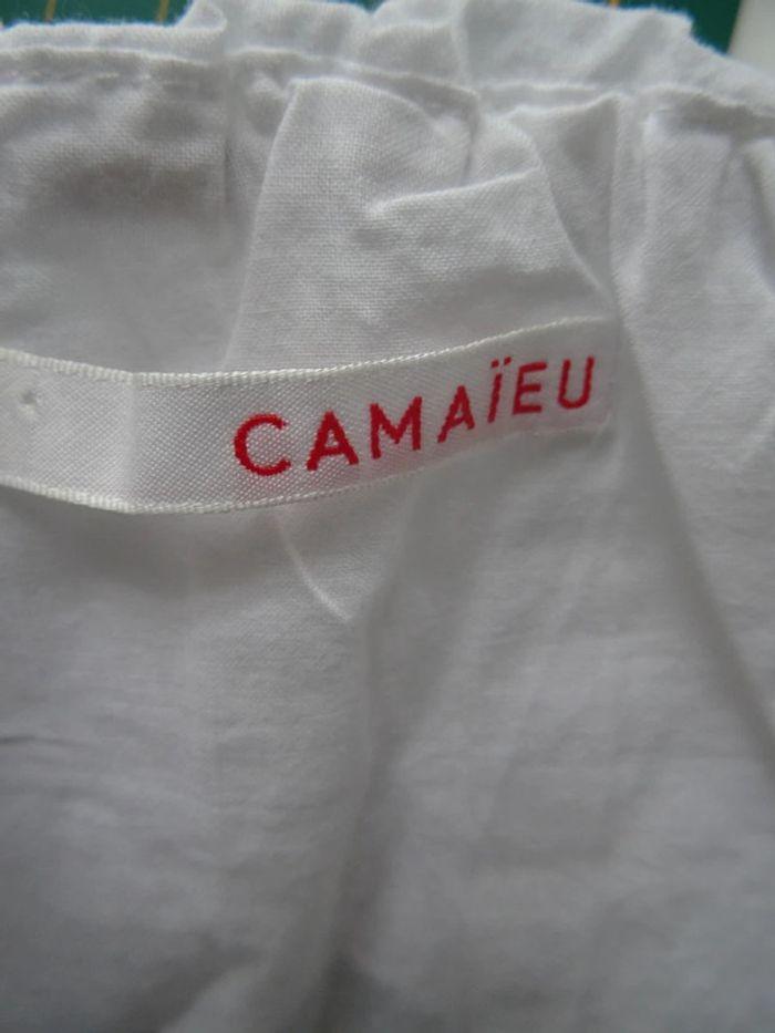 tops epaules denudees Camaïeu blanc taille S - photo numéro 3