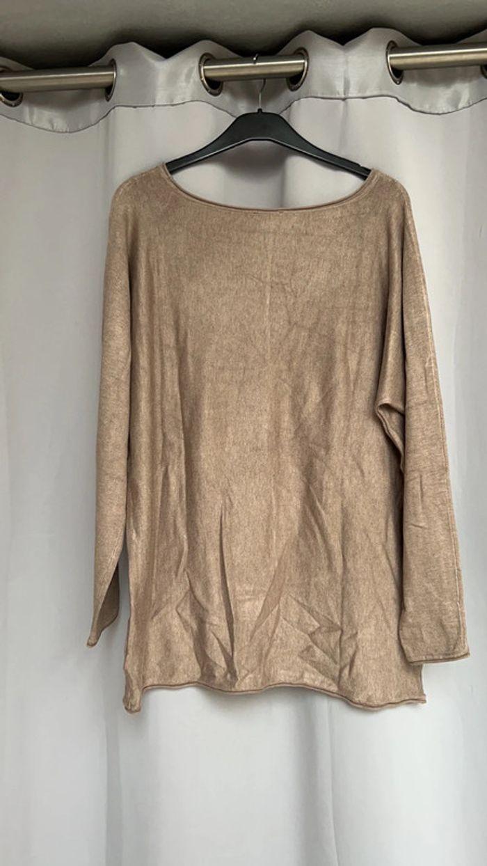 Pull col rond camel taille XXL  C&A très bon état - photo numéro 2