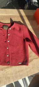 Cardigan hiver brique