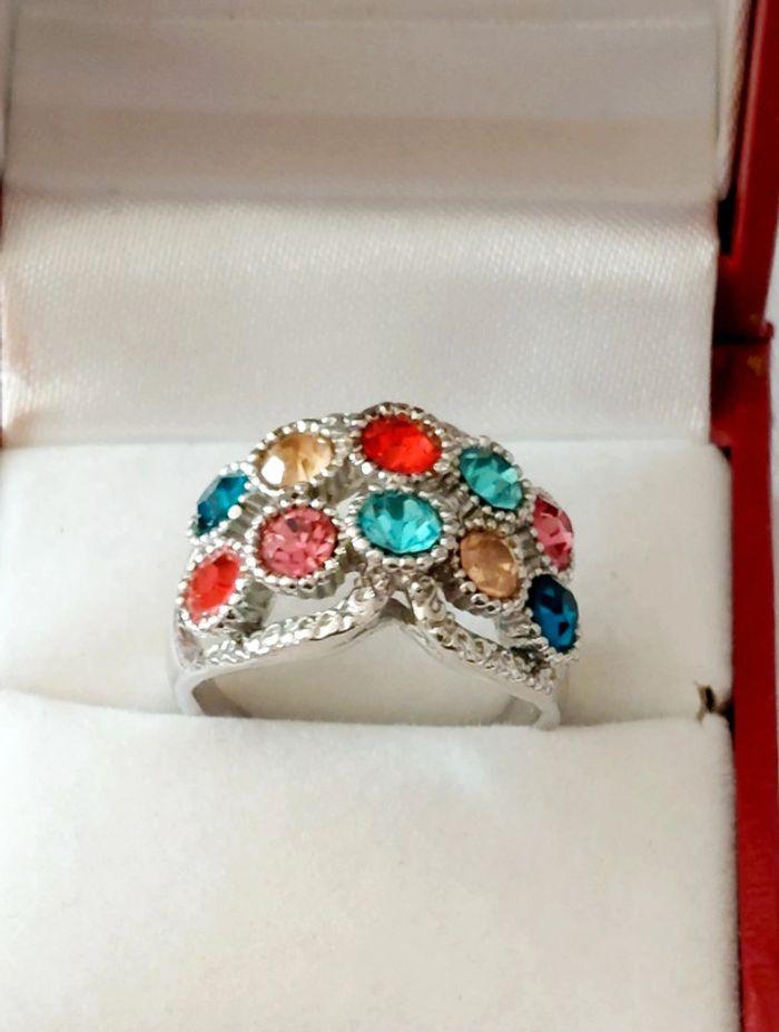 Bague fantaisie 57 argenté - photo numéro 1